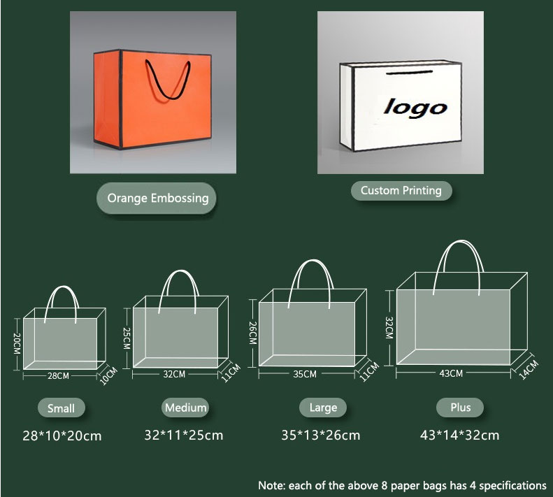 Custom Printed Paper Shopping Bags With Logo