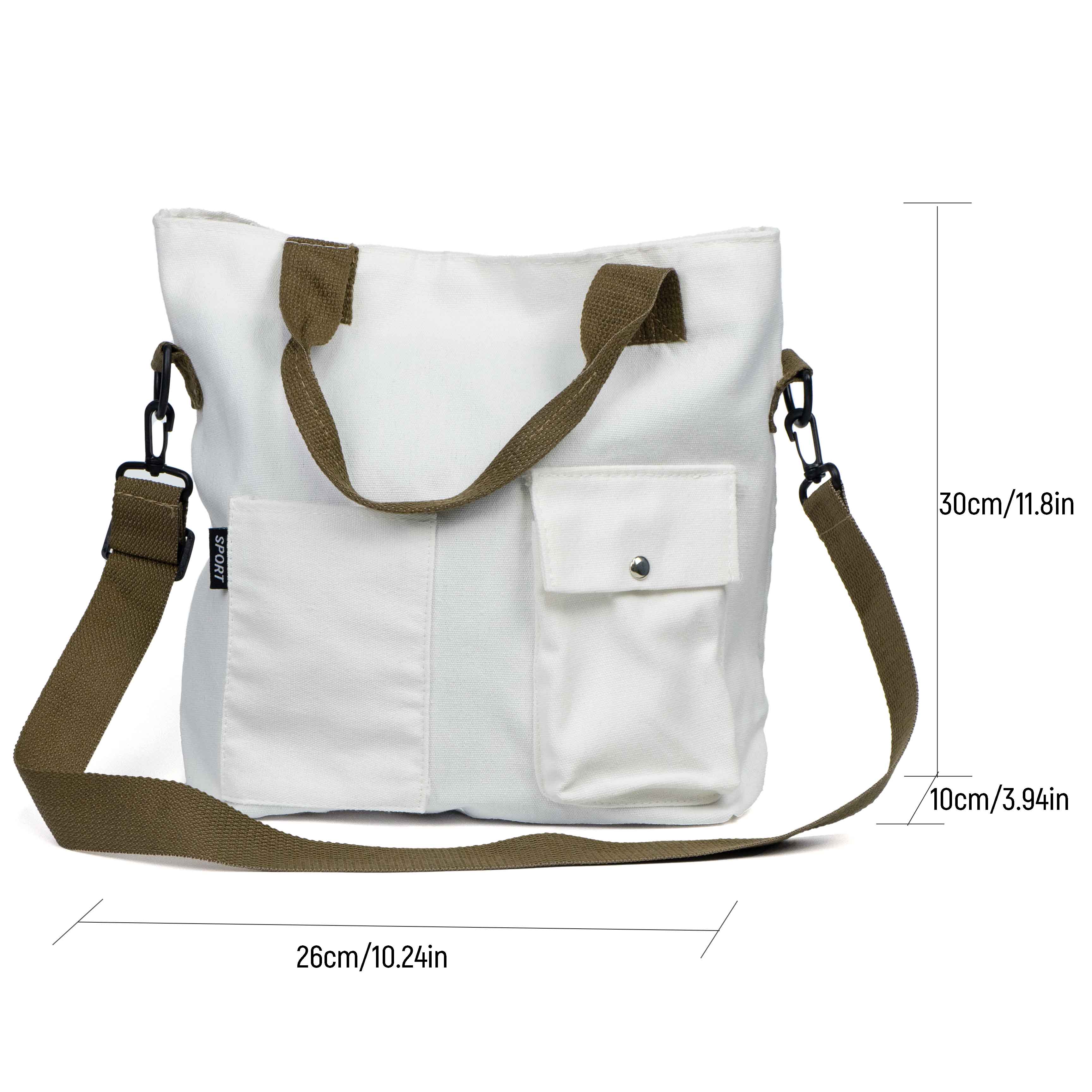 Canvas crossbody bag