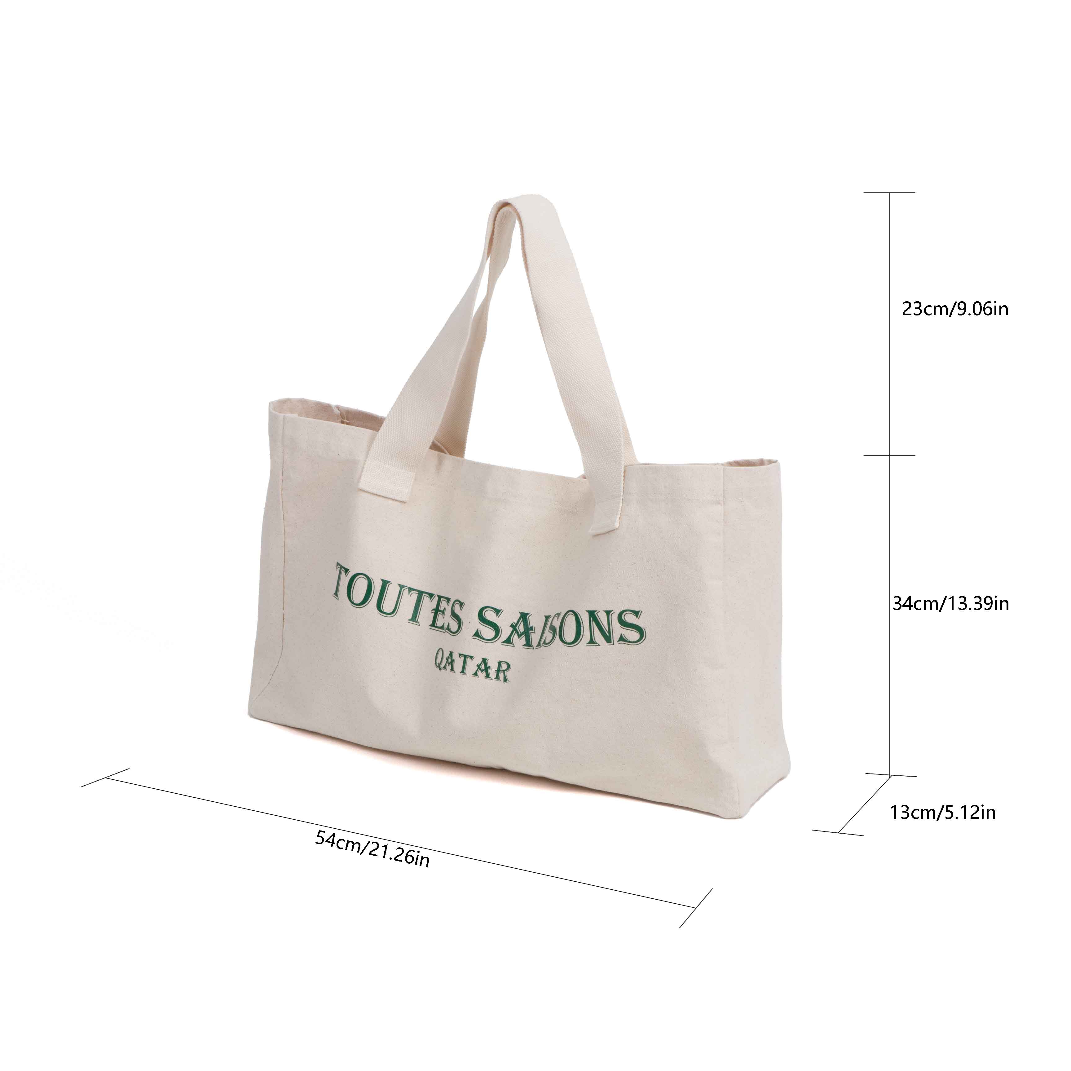 Large canvas tote bags