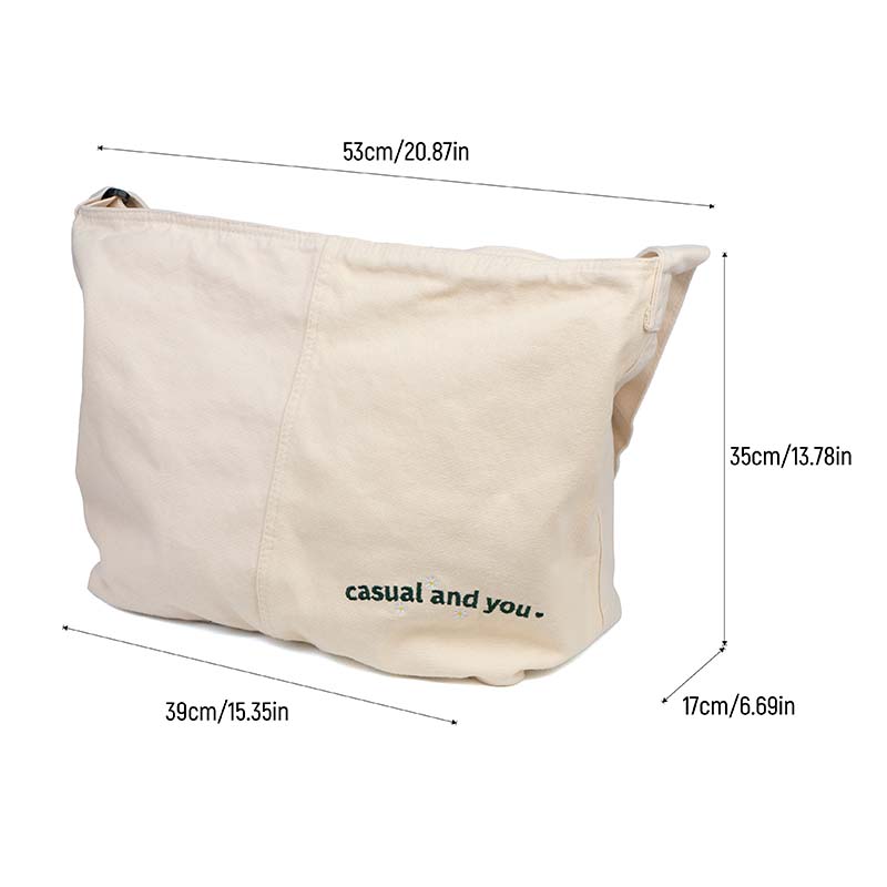 Canvas messenger bag