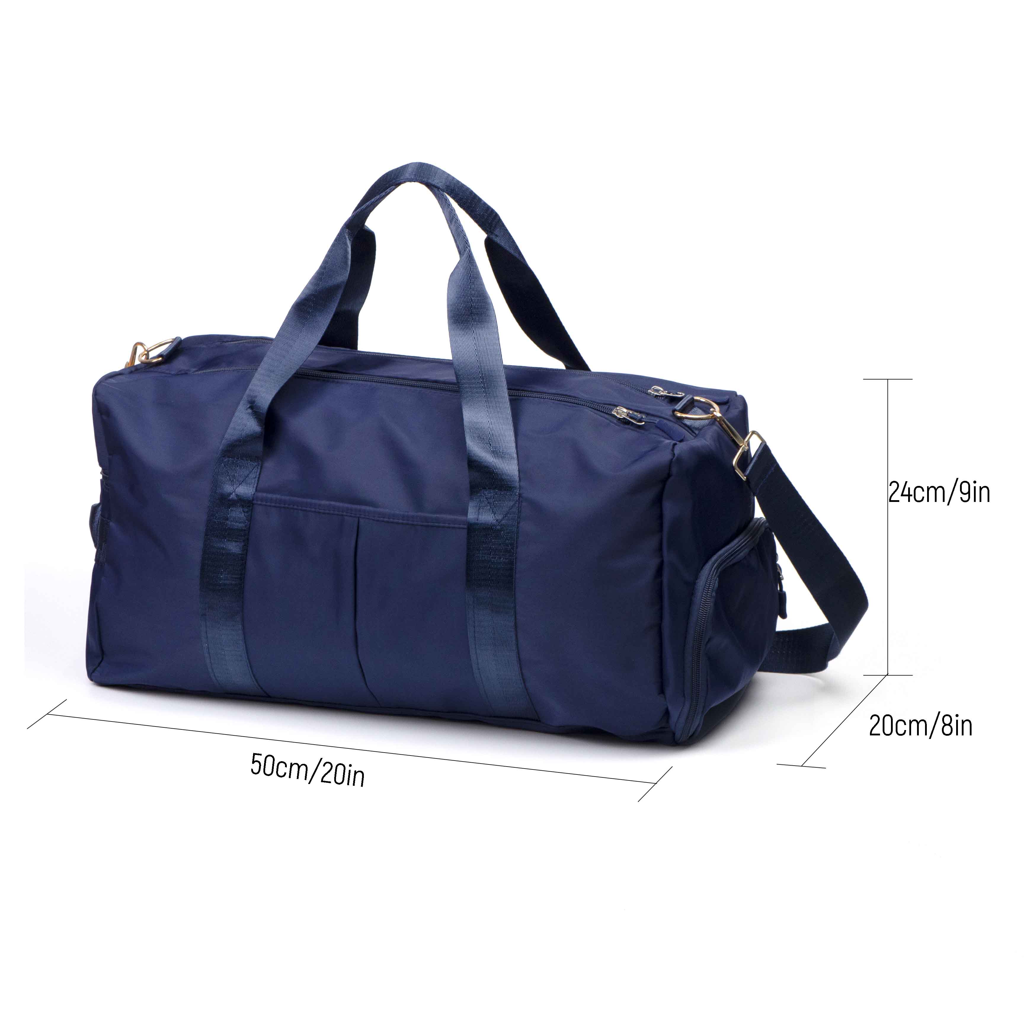 Shoulder Travel Duffel Bag With Shoe Bag