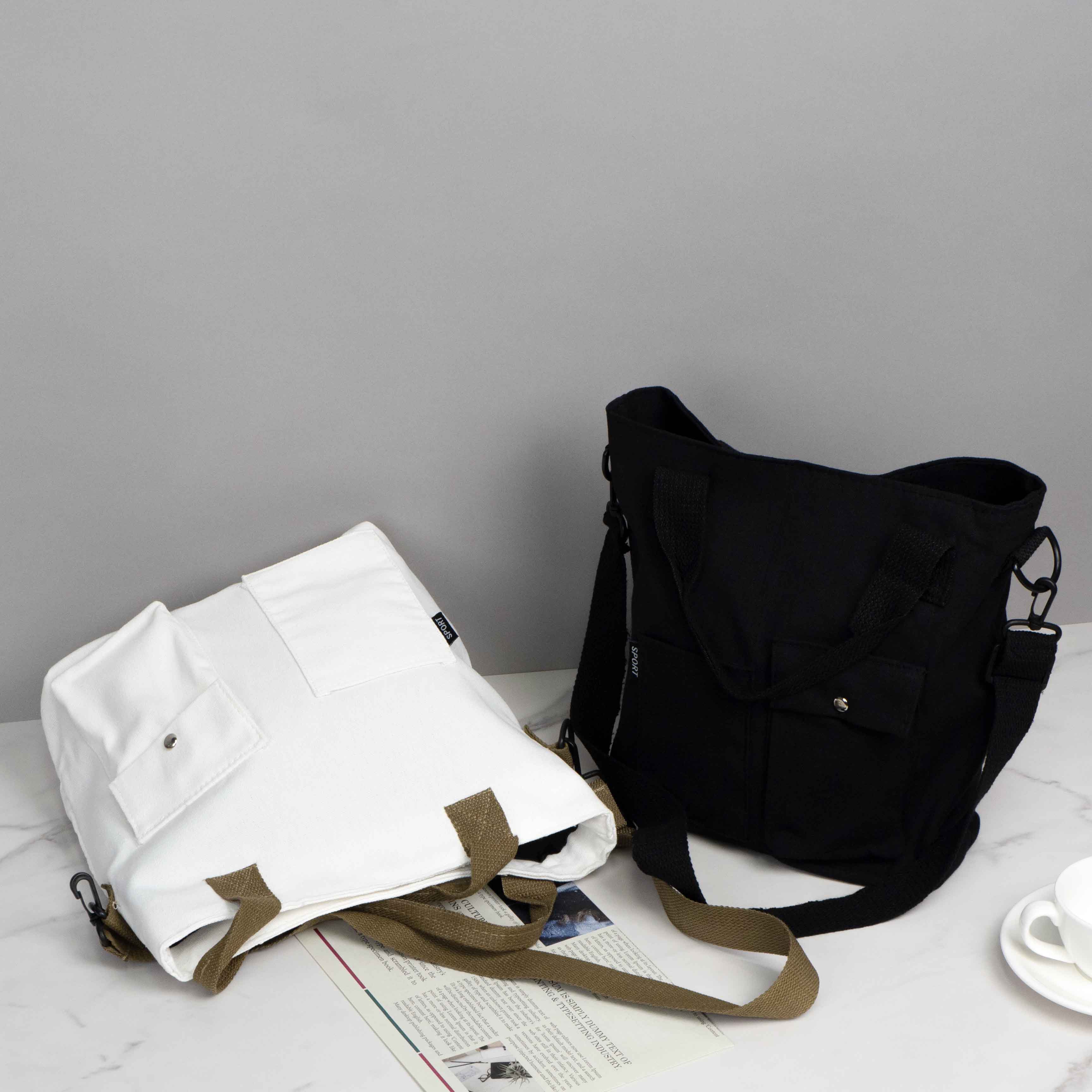 Canvas crossbody bag