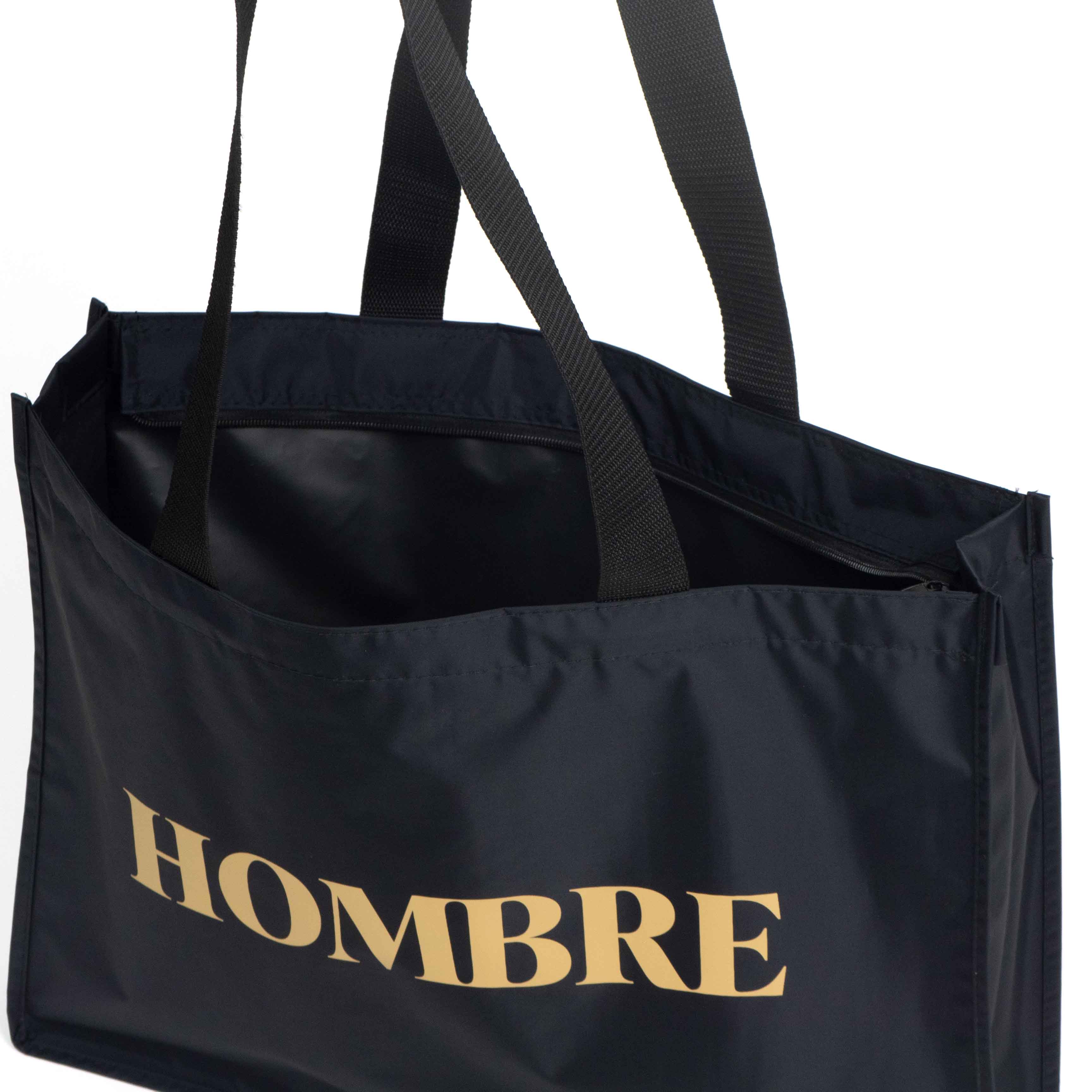 Black Nylon Tote Bag