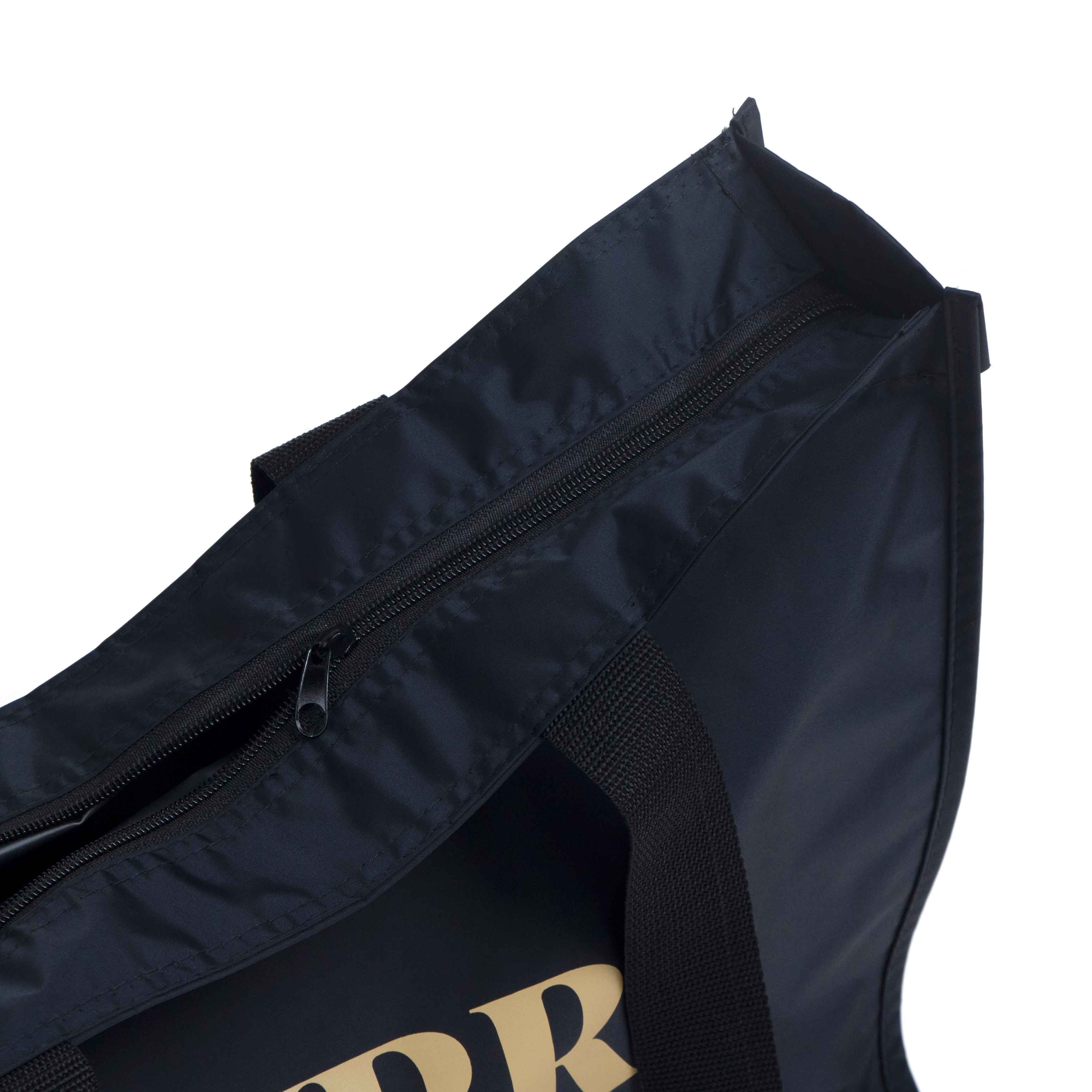 Black Nylon Tote Bag