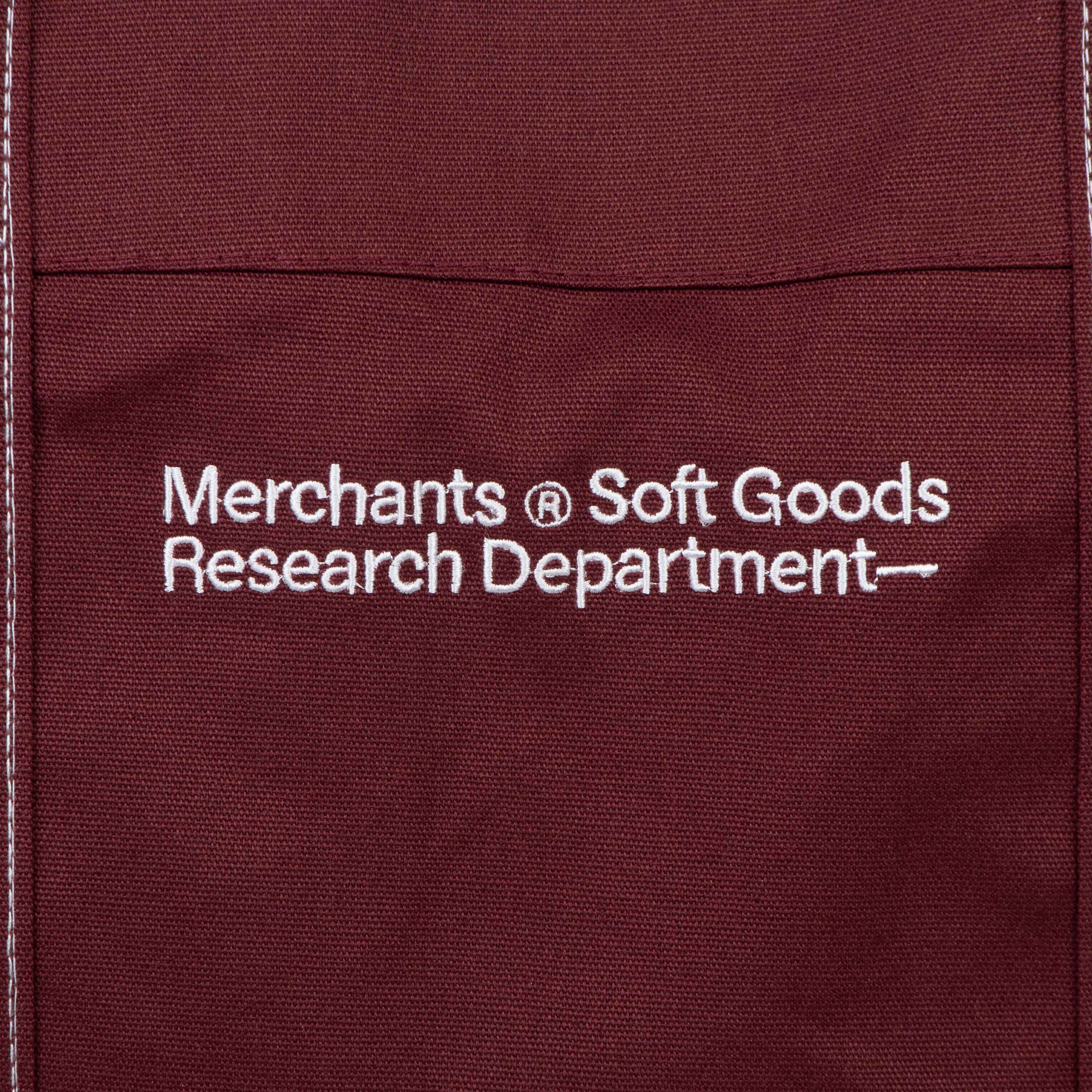 Burgundy canvas tote bag