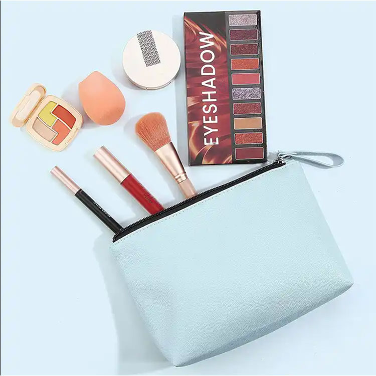 Wholesale PU Cosmetic Bag With Metal Zipper