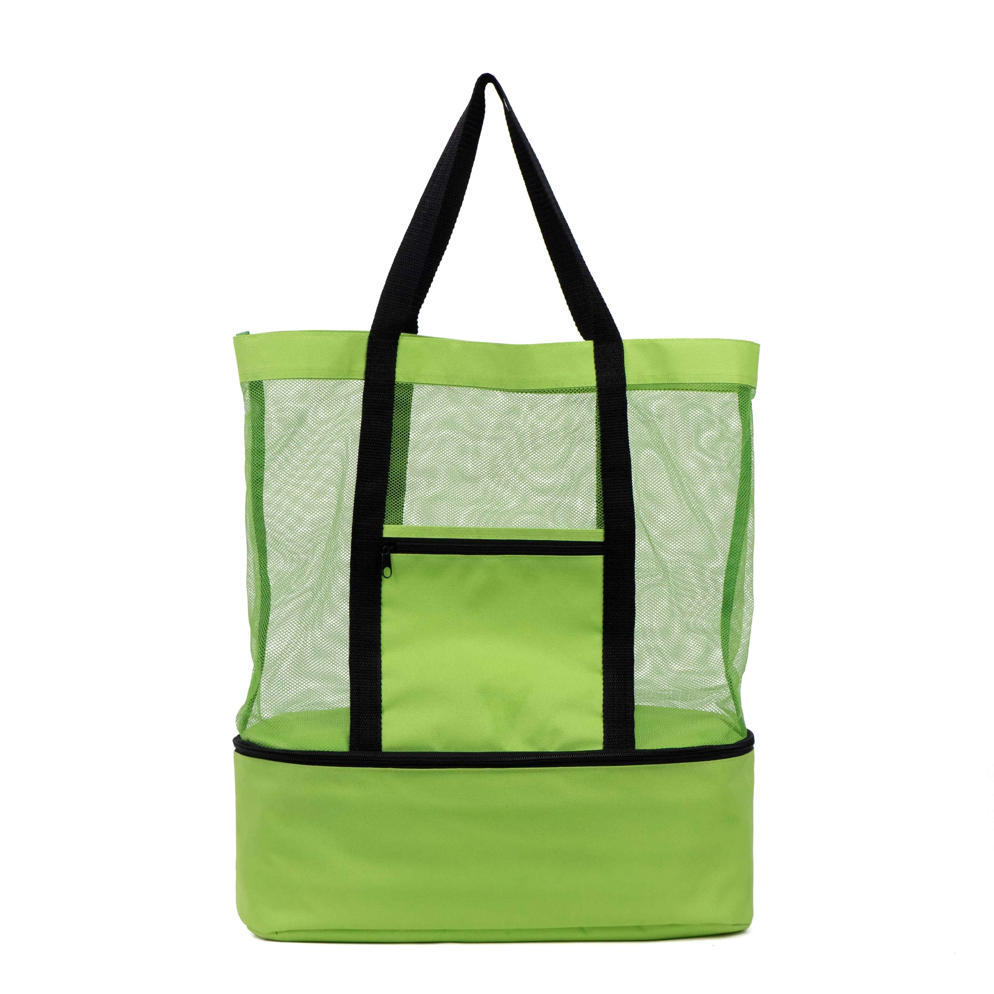 Beach bag with insulated cooler