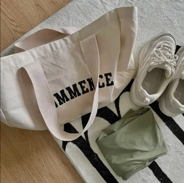 Large Capacity Casual Cotton Canvas Tote Bag