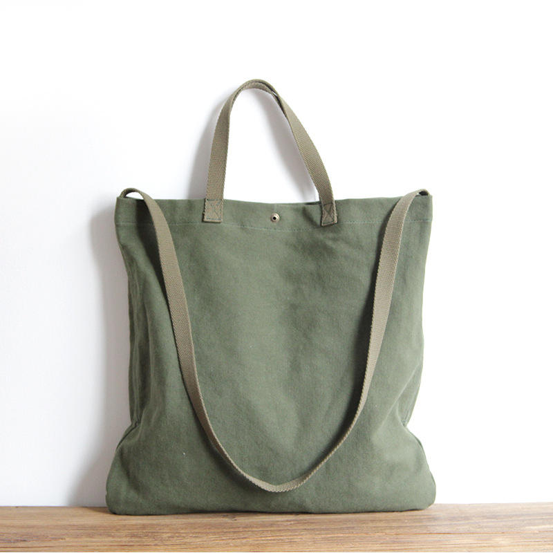 Cotton Canvas Shopping Tote Bag