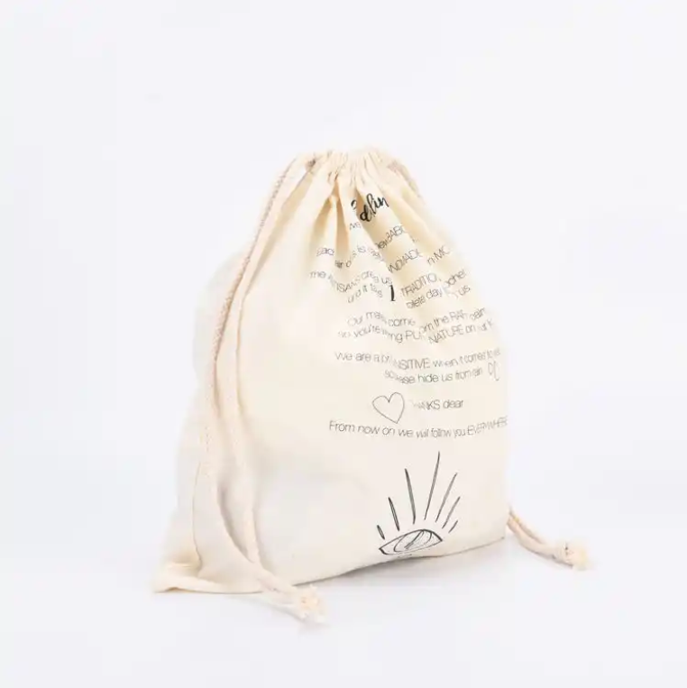 Muslin Linen Cotton Drawstring Bags