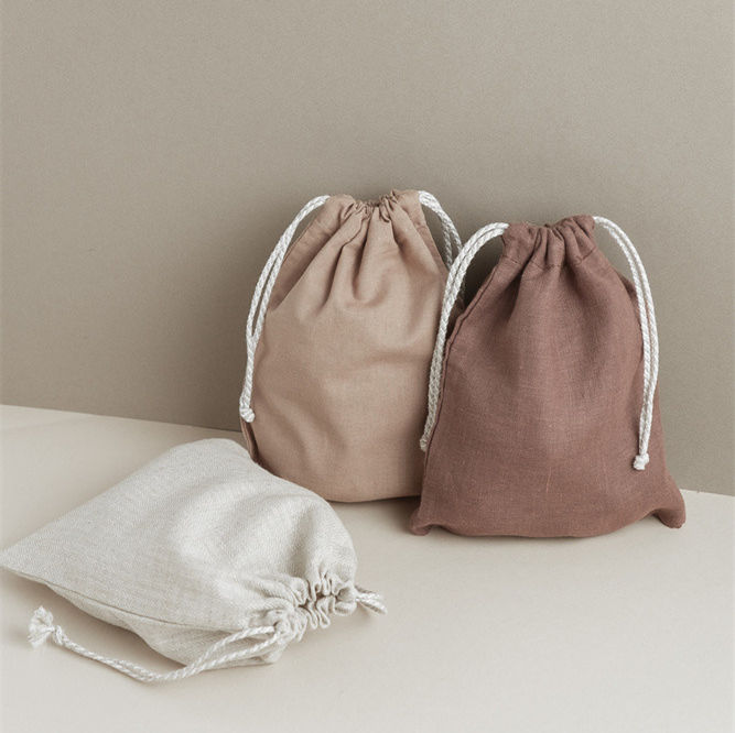 Small Cotton Canvas Drawstring Bag Wholesale