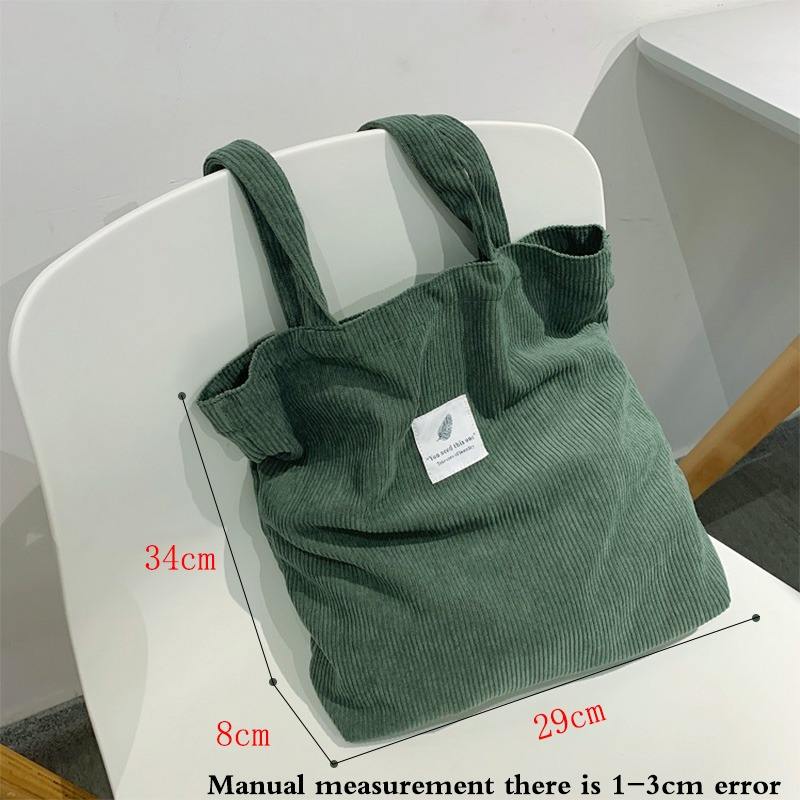 Corduroy Tote Shoulder Bags