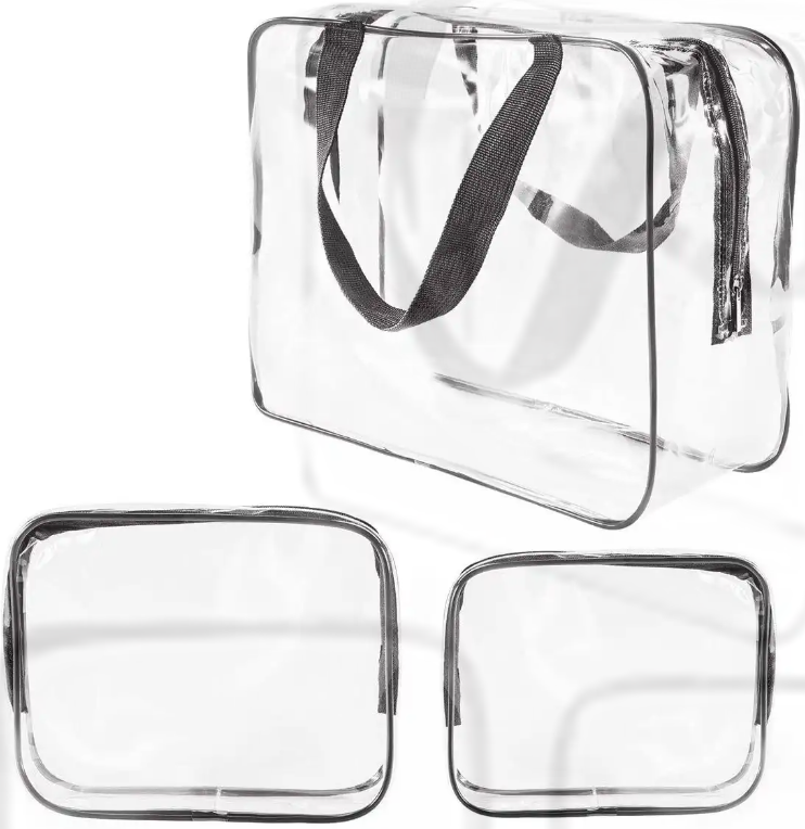 Transparent Pvc Cosmetic Bags With Zipper