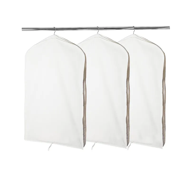 100% Biodegradable Organic Bulk Canvas Cotton Suit Garment Cover Bag