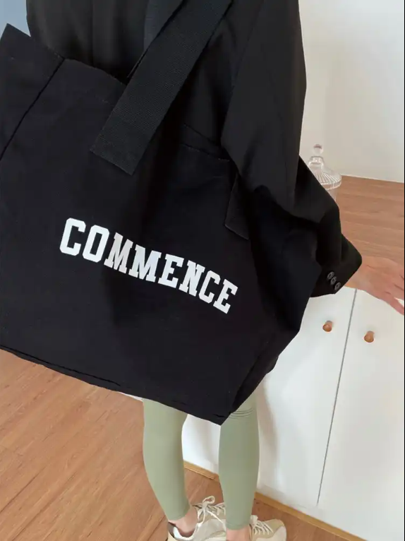 Large Capacity Casual Cotton Canvas Tote Bag