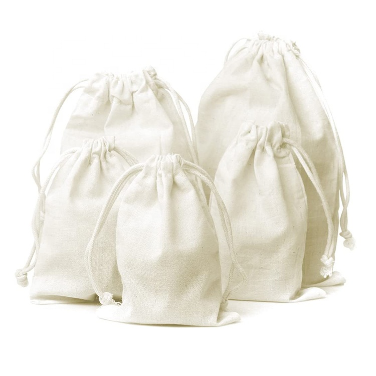 Small Cotton Canvas Drawstring Bag Wholesale