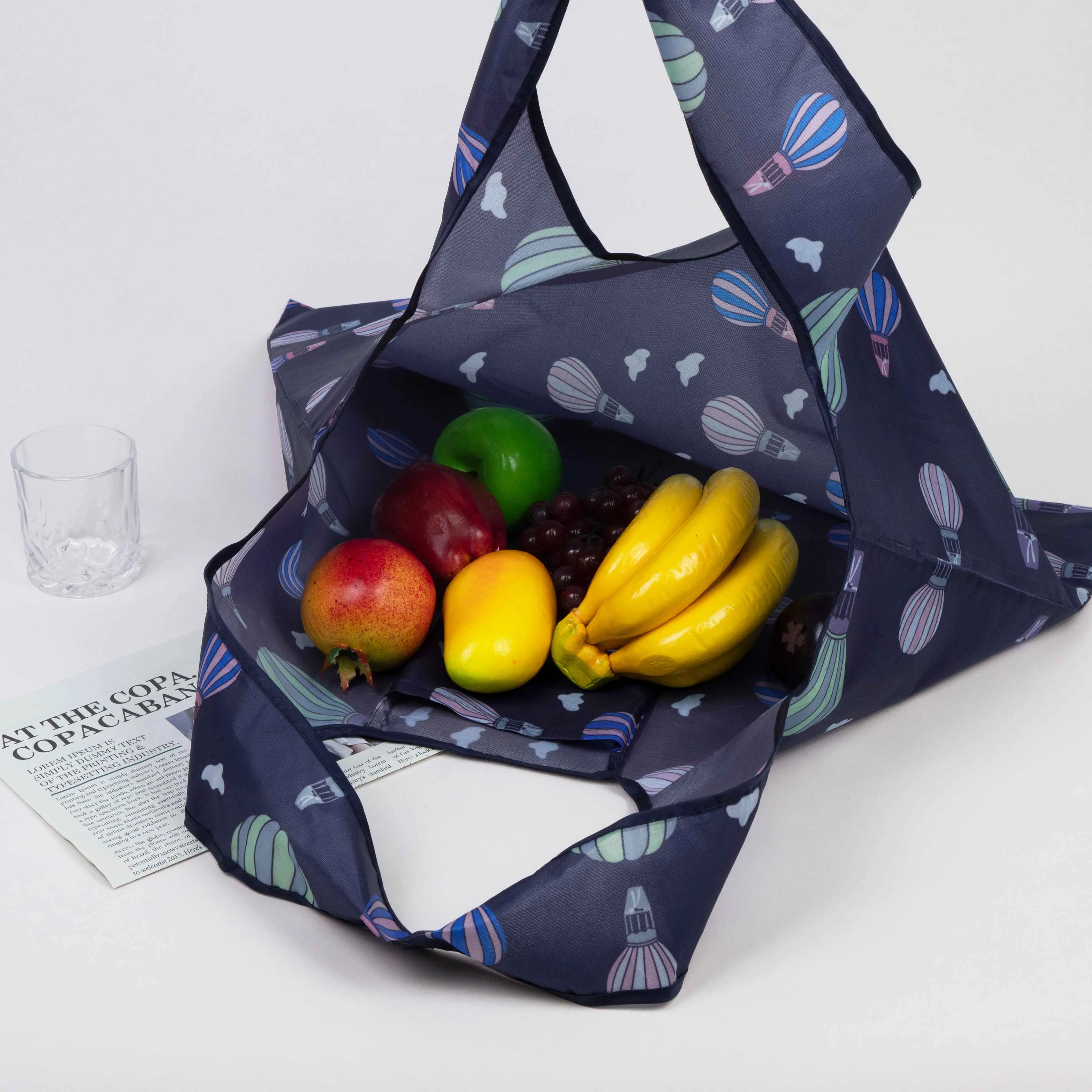 Custom foldable reusable bags