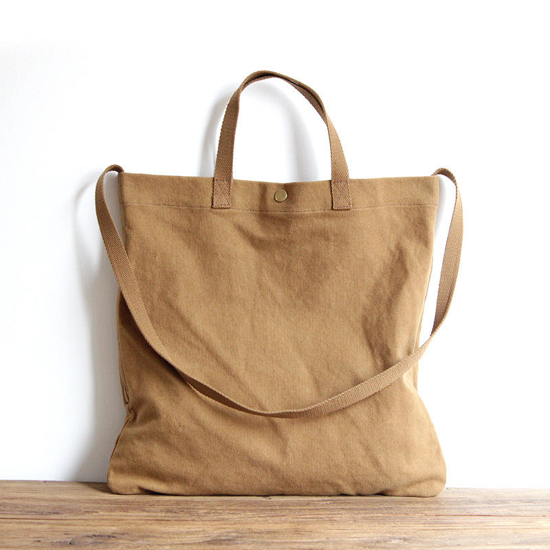 Cotton Canvas Shopping Tote Bag