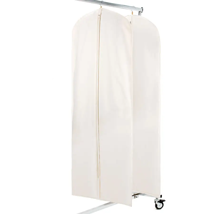 100% Biodegradable Organic Bulk Canvas Cotton Suit Garment Cover Bag