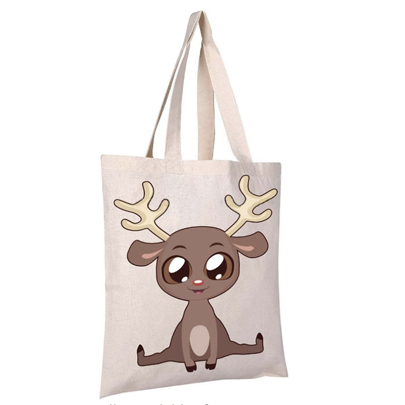 Custom Logo Canvas Shopping Bags