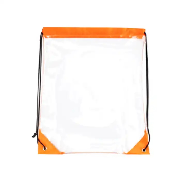 Transparent Pvc Clear Drawstring Bag Custom Logo